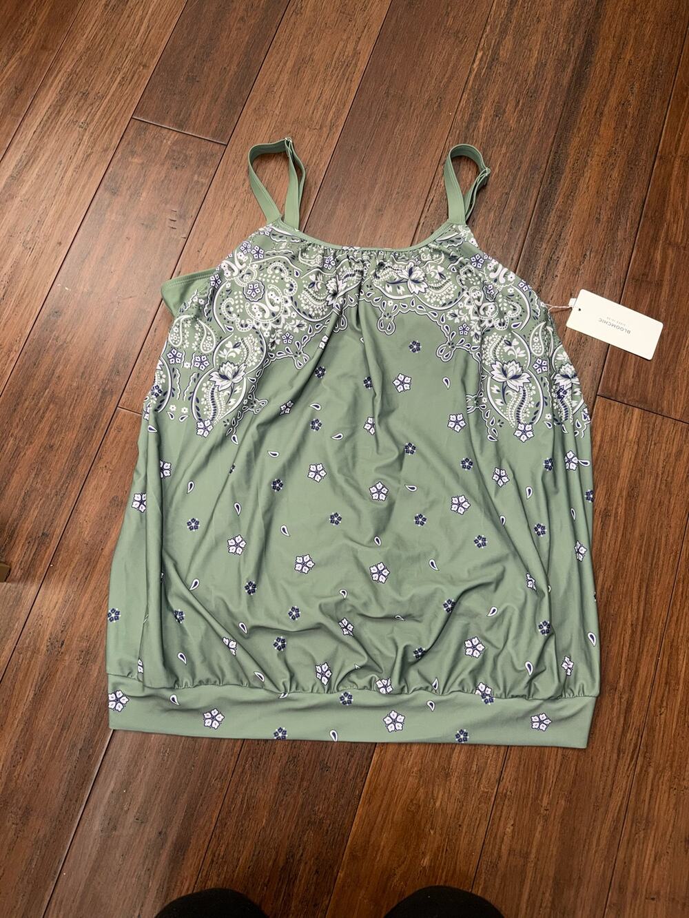 Womens Bloomchick Swimsuit Tank Top Bra Swim 26 NEW NWT 4X